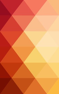 Üçgenler ve degrade origami tarzı oluşur çok renkli kırmızı, sarı, turuncu poligonal tasarım deseni.