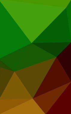 Üçgenler ve degrade origami tarzı oluşur çok renkli kırmızı, yeşil köşeli tasarım deseni.