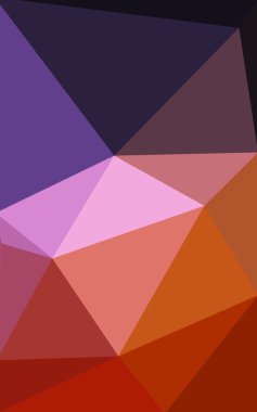 Üçgenler ve degrade origami tarzı oluşur çok renkli koyu pembe, kırmızı, turuncu poligonal tasarım deseni.
