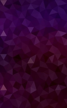 Üçgenler ve degrade origami tarzında oluşan koyu mor kenarlı tasarım deseni.