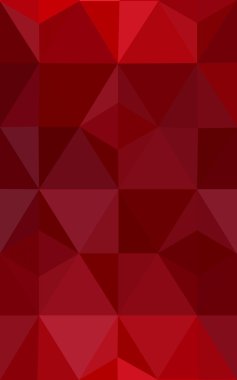 Üçgenler ve degrade origami tarzı oluşur koyu kırmızı köşeli tasarım deseni.