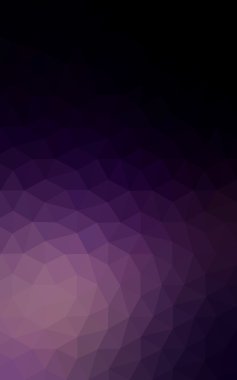 Üçgenler ve degrade origami tarzında oluşan koyu mor kenarlı tasarım deseni.