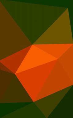 Üçgenler ve degrade origami tarzı oluşur çok renkli kırmızı, yeşil köşeli tasarım deseni.