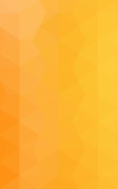 Üçgenler ve degrade origami tarzında oluşan sarı poligonal tasarım deseni.