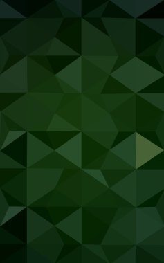 Üçgenler ve degrade origami tarzı oluşur koyu yeşil köşeli tasarım deseni.