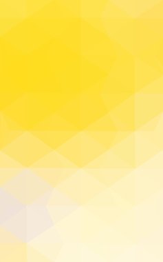 Üçgenler ve degrade origami tarzında oluşan sarı poligonal tasarım deseni.