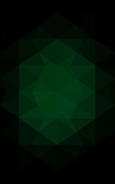 Üçgenler ve degrade origami tarzı oluşur koyu yeşil köşeli tasarım deseni.