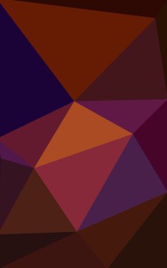 Üçgenler ve degrade origami tarzı oluşur çok renkli koyu pembe, kırmızı, turuncu poligonal tasarım deseni.