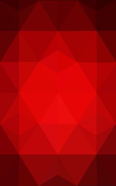 Üçgenler ve degrade origami tarzı oluşur koyu kırmızı köşeli tasarım deseni.