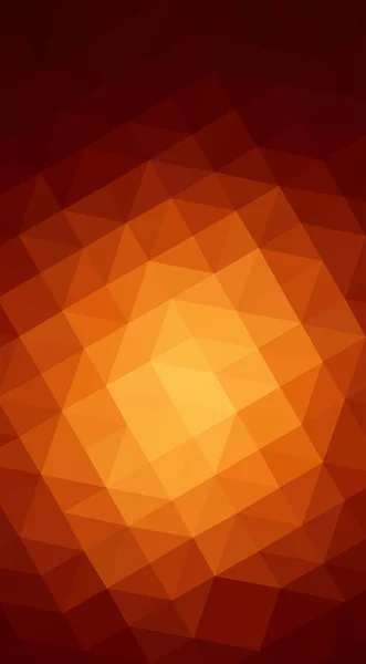 Tmavě oranžové polygonální návrh ilustrace, které se skládají z tria — Stock fotografie