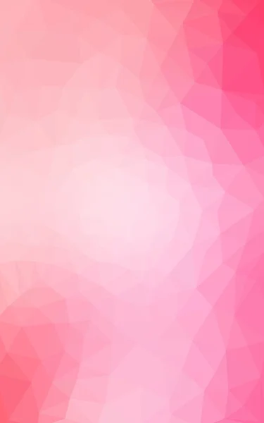 Mehrfarbiges rosafarbenes, gelbes polygonales Muster, das aus Dreiecken und einem Farbverlauf im Origami-Stil besteht. — Stockfoto