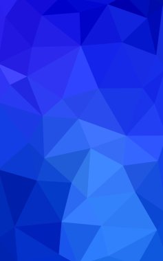 Üçgenler ve degrade origami tarzı oluşur koyu mavi köşeli tasarım deseni