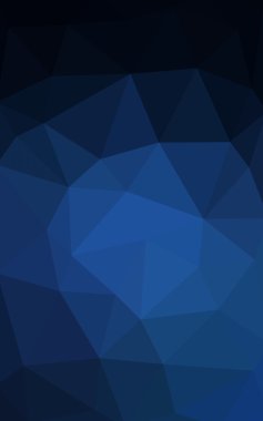 Üçgenler ve degrade origami tarzı oluşur koyu mavi köşeli tasarım deseni