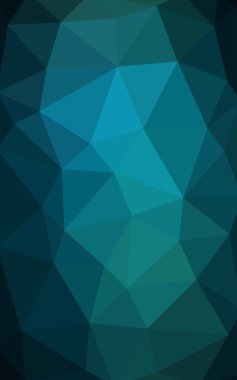 Üçgenler ve degrade origami tarzı oluşur koyu mavi köşeli tasarım deseni