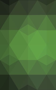 Üçgenler ve degrade origami tarzı oluşur koyu yeşil köşeli tasarım deseni.