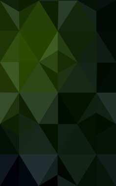 Üçgenler ve degrade origami tarzı oluşur koyu yeşil köşeli tasarım deseni.