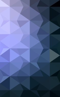 Üçgenler ve degrade origami tarzında oluşan koyu mor kenarlı tasarım deseni.