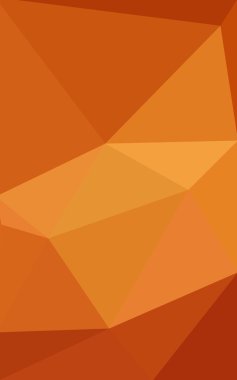 Degrade, arka planda origami stil ve üçgen oluşur turuncu poligonal desen.