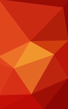 Degrade, arka planda origami stil ve üçgen oluşur turuncu poligonal desen.