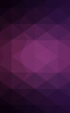 Üçgenler ve degrade origami tarzında oluşan koyu mor kenarlı tasarım deseni.