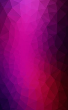 Üçgenler ve degrade origami tarzında oluşan koyu pembe poligonal tasarım deseni.