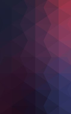 Üçgenler ve degrade origami tarzında oluşan koyu mor kenarlı tasarım deseni.