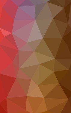 Kırmızı, sarı poligonal tasarım deseni, hangi üçgenler ve degrade origami tarzında oluşan ışık