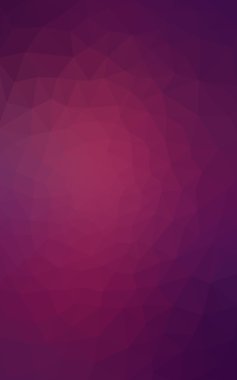 Üçgenler ve degrade origami tarzında oluşan koyu pembe poligonal tasarım deseni.