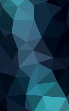 Üçgenler ve degrade origami tarzı oluşur koyu mavi, yeşil köşeli tasarım deseni