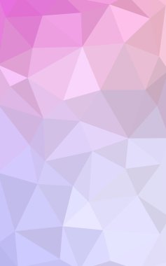 Üçgenler ve degrade origami tarzında oluşan hafif mor pembe poligonal tasarım deseni