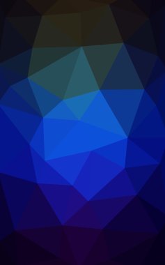 Üçgenler ve degrade origami tarzı oluşur koyu mavi, yeşil köşeli tasarım deseni