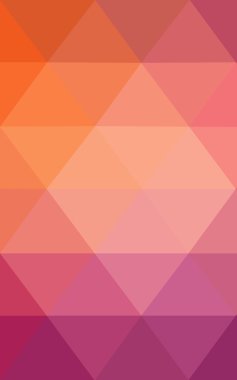 Üçgenler ve degrade origami tarzı oluşur çok renkli pembe, sarı poligonal tasarım deseni.