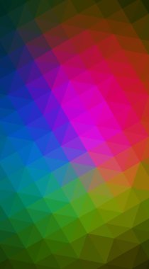 Çok renkli koyu pembe, yeşil poligonal tasarlamak, hangi