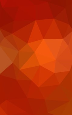Kırmızı, sarı poligonal tasarım deseni, hangi üçgenler ve degrade origami tarzında oluşan ışık