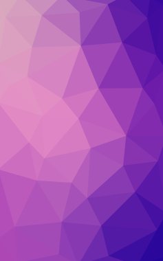 Üçgenler ve degrade origami tarzında oluşan hafif mor pembe poligonal tasarım deseni