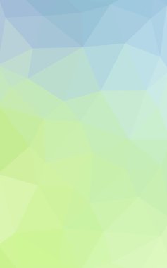 Açık mavi, poligonal tasarım deseni, yeşil üçgenler ve degrade origami tarzı hangi oluşur