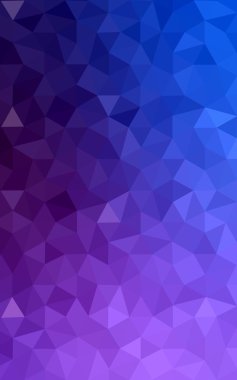 Üçgenler ve degrade origami tarzı oluşur çok renkli pembe, mavi köşeli tasarım deseni.