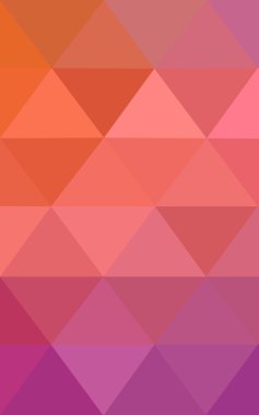 Üçgenler ve degrade origami tarzı oluşur çok renkli pembe, sarı poligonal tasarım deseni.