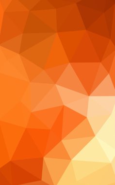 Kırmızı, sarı poligonal tasarım deseni, hangi üçgenler ve degrade origami tarzında oluşan ışık