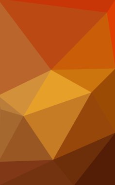 Degrade, arka planda origami stil ve üçgen oluşur turuncu poligonal desen.
