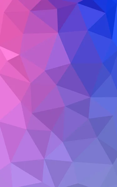 Modello di disegno poligonale viola-rosa chiaro, che consiste di triangoli e gradienti in stile origami — Foto Stock