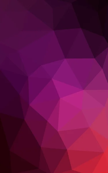 Tmavě fialové, růžové polygonální návrhový vzor, skládá z trojúhelníků a gradient v origami stylu — Stock fotografie