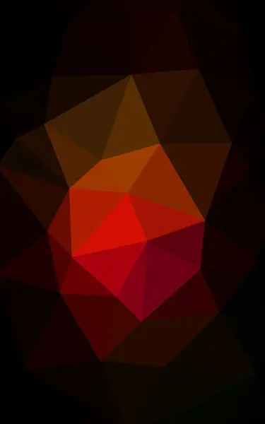 Vermelho escuro, padrão de design poligonal amarelo, que consistem em triângulos e gradiente no estilo origami — Fotografia de Stock