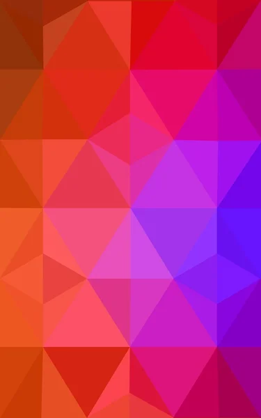 Multicolore rosa scuro, rosso, arancione modello di disegno poligonale, che consistono di triangoli e gradiente in stile origami . — Foto Stock