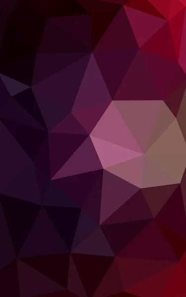 Viola scuro, rosa modello di disegno poligonale, che consistono di triangoli e gradiente in stile origami — Foto Stock