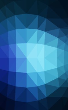 Üçgenler ve degrade origami tarzında oluşan ışık mavi köşeli tasarım deseni