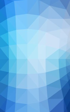 Üçgenler ve degrade origami tarzında oluşan ışık mavi köşeli tasarım deseni