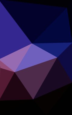 Üçgenler ve degrade origami tarzı oluşur çok renkli koyu pembe, mavi köşeli tasarım deseni.