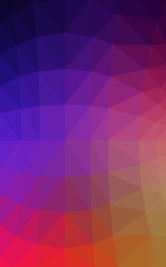 Üçgenler ve degrade origami tarzı oluşur karanlık çok renkli köşeli tasarım deseni