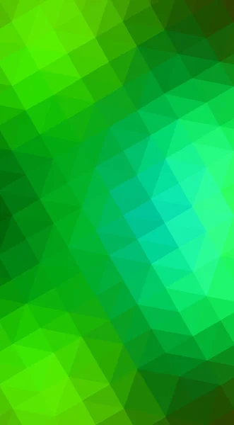 Ilustracja zielony projekt wielokąta, który składa się z trójkątów — Zdjęcie stockowe